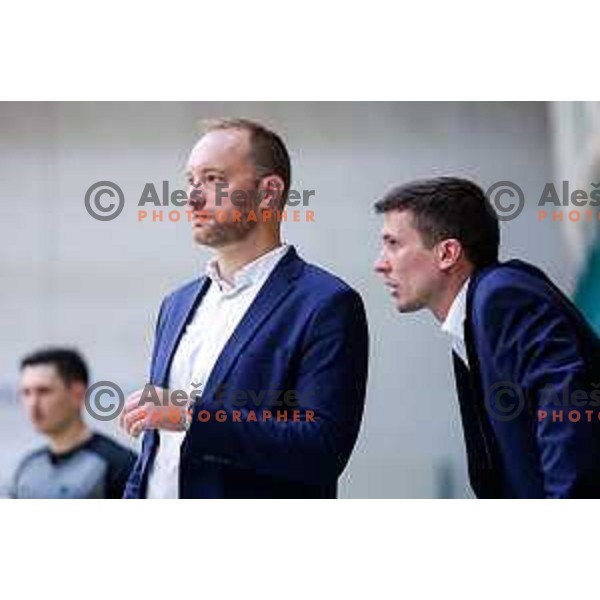 in action during first match of the Finals of OTP Bank League 2024/2025 between Krka and Cedevita Olimpija in Novo Mesto, Slovenia on June 3, 2025