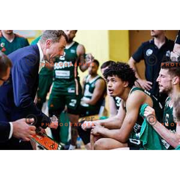 Djordje Adzic during first match of the Finals of OTP Bank League 2024/2025 between Krka and Cedevita Olimpija in Novo Mesto, Slovenia on June 3, 2025