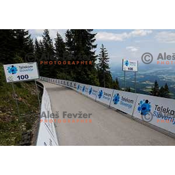 at the finish of Stage 4 of 31.Tour of Slovenia between Maribor and Golte on June 7, 2025