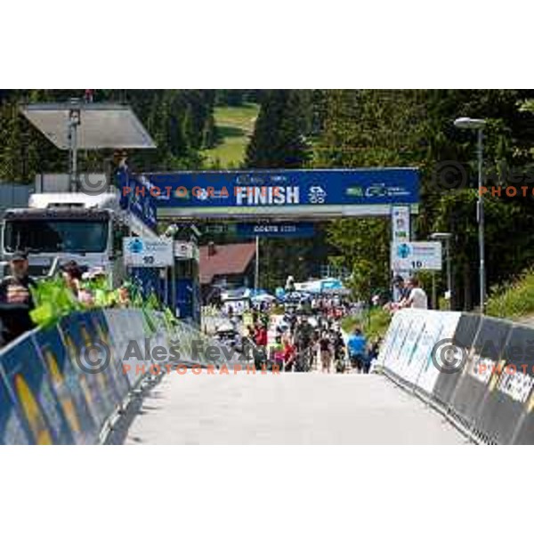 at the finish of Stage 4 of 31.Tour of Slovenia between Maribor and Golte on June 7, 2025