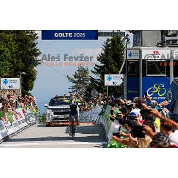 Kyrylo Tsarenko, winner of Stage 4 of 31.Tour of Slovenia between Maribor and Golte on June 7, 2025