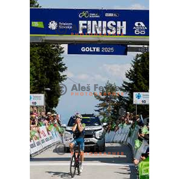 Kyrylo Tsarenko, winner of Stage 4 of 31.Tour of Slovenia between Maribor and Golte on June 7, 2025
