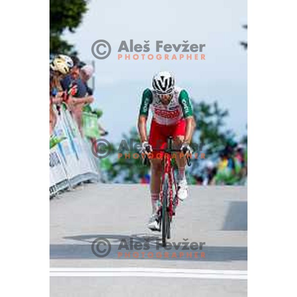 at the finish of Stage 4 of 31.Tour of Slovenia between Maribor and Golte on June 7, 2025