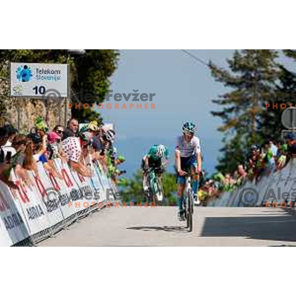 at the finish of Stage 4 of 31.Tour of Slovenia between Maribor and Golte on June 7, 2025