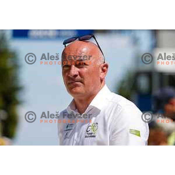 at the finish of Stage 4 of 31.Tour of Slovenia between Maribor and Golte on June 7, 2025