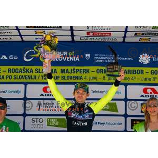 Kyrylo Tsarenko, winner of Stage 4 of 31.Tour of Slovenia between Maribor and Golte on June 7, 2025
