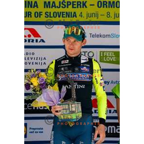 Kyrylo Tsarenko, winner of Stage 4 of 31.Tour of Slovenia between Maribor and Golte on June 7, 2025