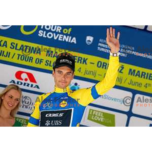 Fabio Christen, first classified in mountain points after Stage 4 of 31.Tour of Slovenia between Maribor and Golte on June 7, 2025