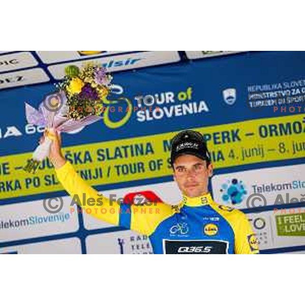 Fabio Christen, first classified in mountain points after Stage 4 of 31.Tour of Slovenia between Maribor and Golte on June 7, 2025