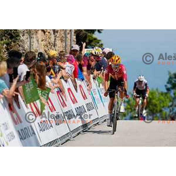 Anders Halland Johannessen at the finish of Stage 4 of 31.Tour of Slovenia between Maribor and Golte on June 7, 2025