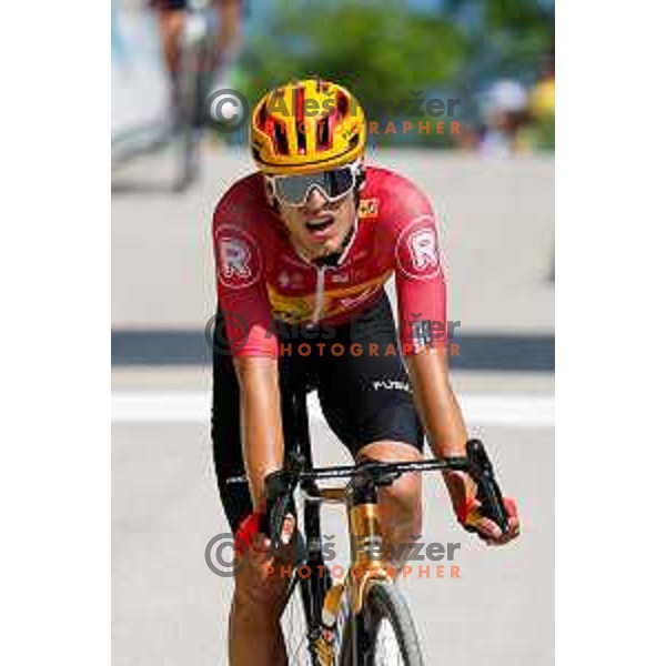 Anders Halland Johannessen at the finish of Stage 4 of 31.Tour of Slovenia between Maribor and Golte on June 7, 2025