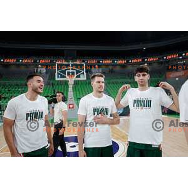in action during fourth match of the Finals of OTP Bank League 2024/2025 between Cedevita Olimpija and Krka in SRC Stozice, Ljubljana, Slovenia on June 9, 2025