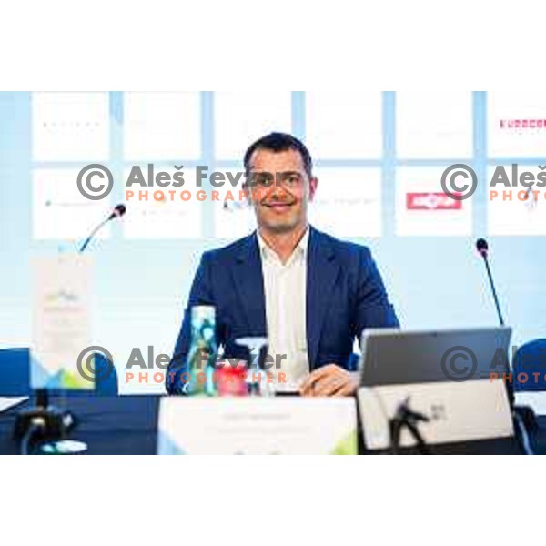 Uros Mohoric at General Assembly of Slovenia Olympic Committee in Celje, Slovenia on June 10, 2025