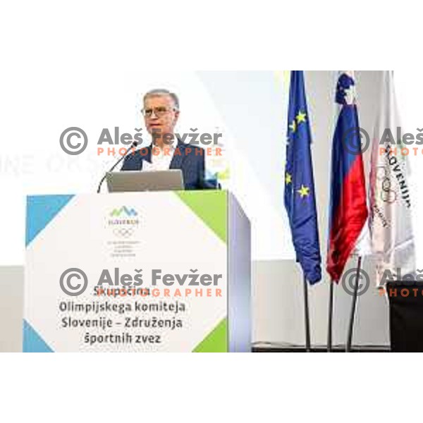 Franjo Bobinac at General Assembly of Slovenia Olympic Committee in Celje, Slovenia on June 10, 2025