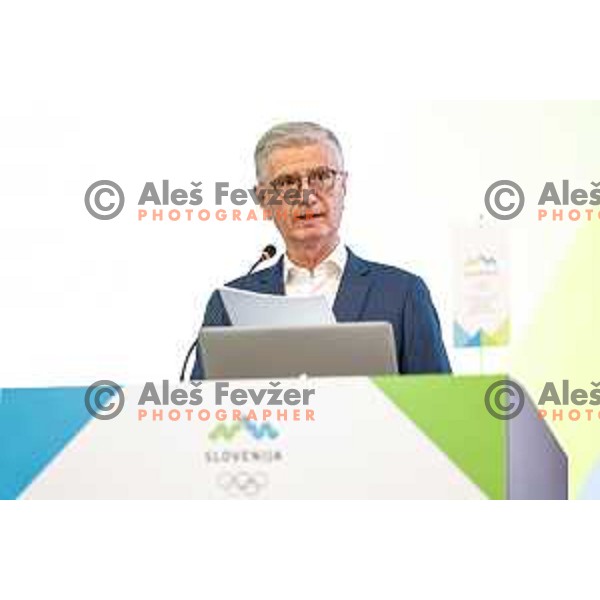 Franjo Bobinac at General Assembly of Slovenia Olympic Committee in Celje, Slovenia on June 10, 2025
