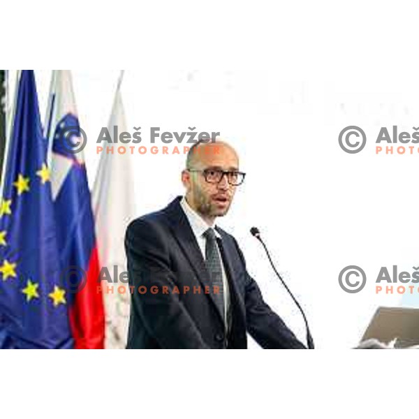 Luka Steiner at General Assembly of Slovenia Olympic Committee in Celje, Slovenia on June 10, 2025