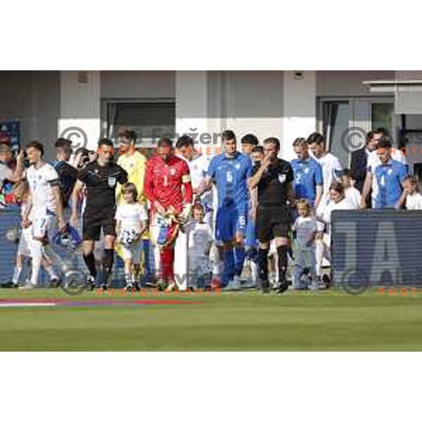 Jan Oblak and Jaka Bijol at international friendly football match between Slovenia and Bosnia and Herzegovina in Celje, Slovenia on June 10, 2025