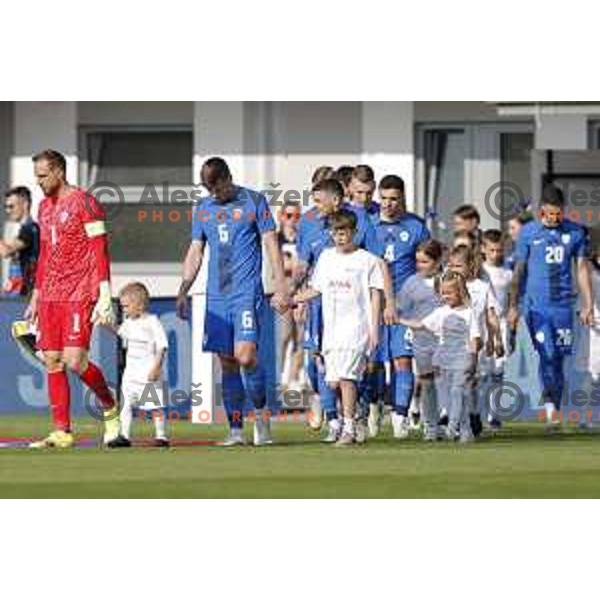 Jan Oblak and Jaka Bijol at international friendly football match between Slovenia and Bosnia and Herzegovina in Celje, Slovenia on June 10, 2025