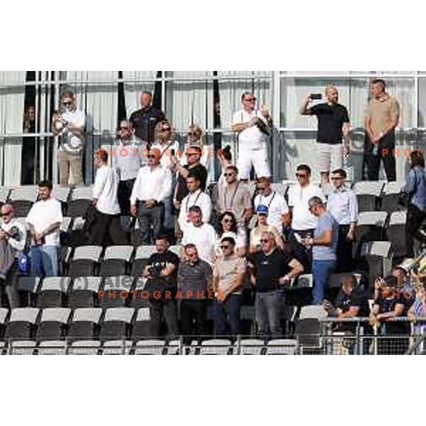 Bosnian fans during international friendly football match between Slovenia and Bosnia and Herzegovina in Celje, Slovenia on June 10, 2025.