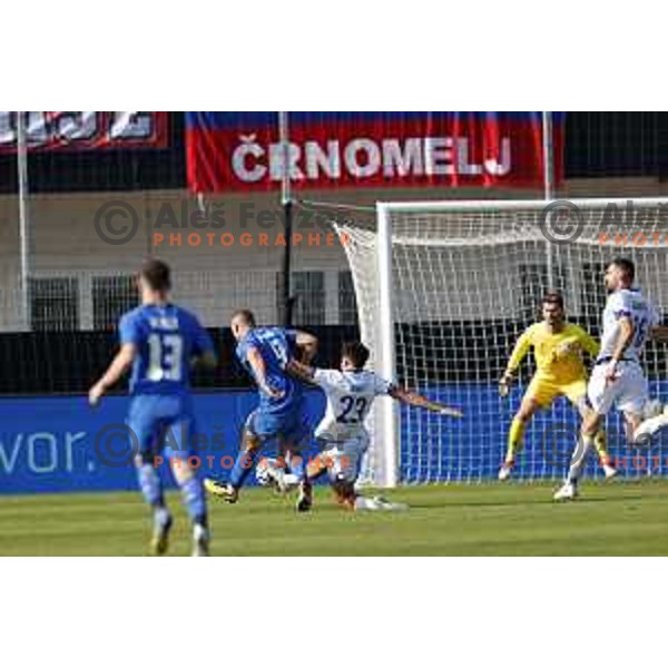 Blaz Kramer in action during international friendly football match between Slovenia and Bosnia and Herzegovina in Celje, Slovenia on June 10, 2025.