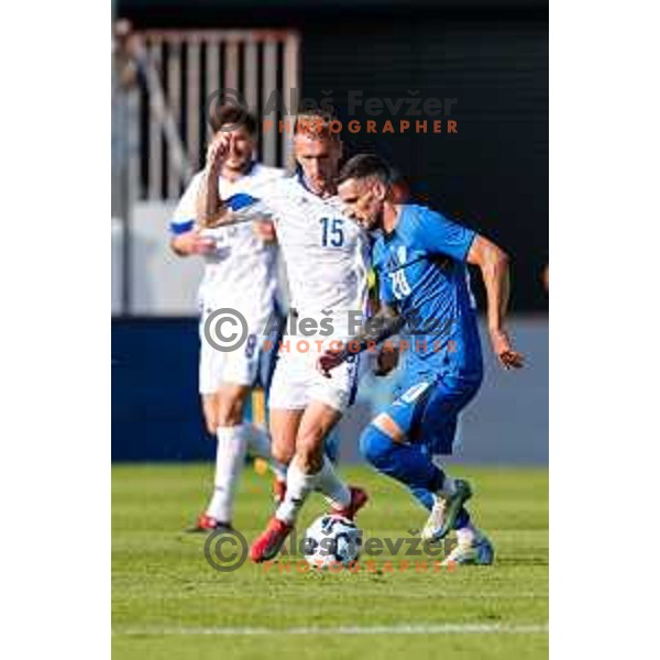 Petar Stojanovic in action during international friendly football match between Slovenia and Bosnia and Herzegovina in Celje, Slovenia on June 10, 2025