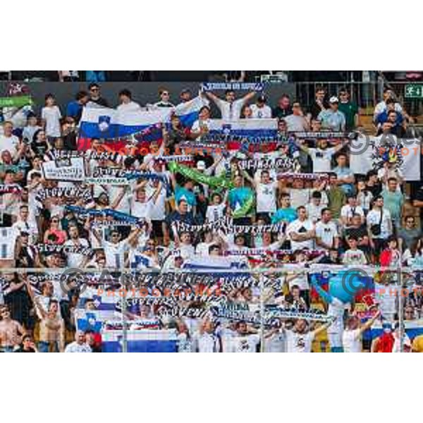 in action during international friendly football match between Slovenia and Bosnia and Herzegovina in Celje, Slovenia on June 10, 2025.