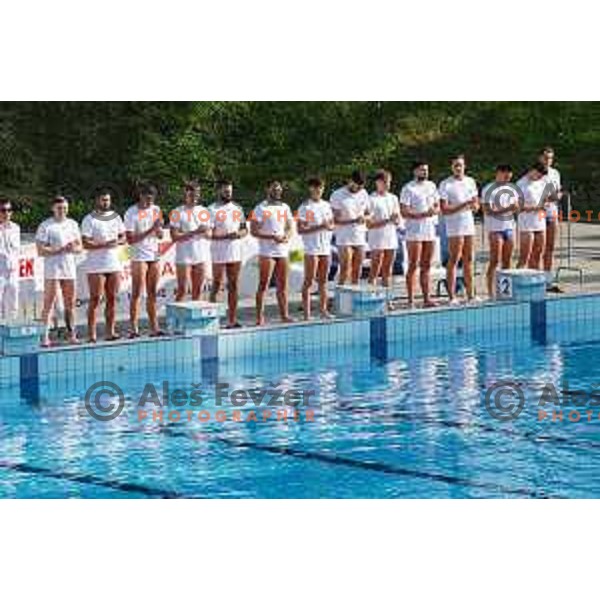 Team Slovenia during Waterpolo Men\'s EPWC 2026 Qualification Round match between Slovenia and Great Britain in Kranj on June 10, 2025 