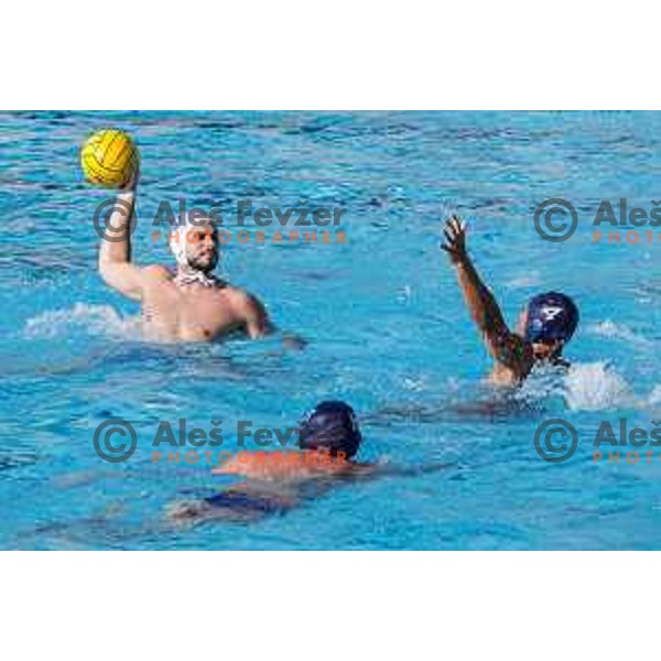 in action during Waterpolo Men\'s EPWC 2026 Qualification Round match between Slovenia and Great Britain in Kranj on June 10, 2025 