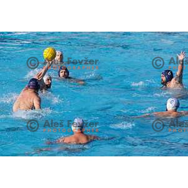 in action during Waterpolo Men\'s EPWC 2026 Qualification Round match between Slovenia and Great Britain in Kranj on June 10, 2025 