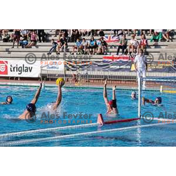 in action during Waterpolo Men\'s EPWC 2026 Qualification Round match between Slovenia and Great Britain in Kranj on June 10, 2025 