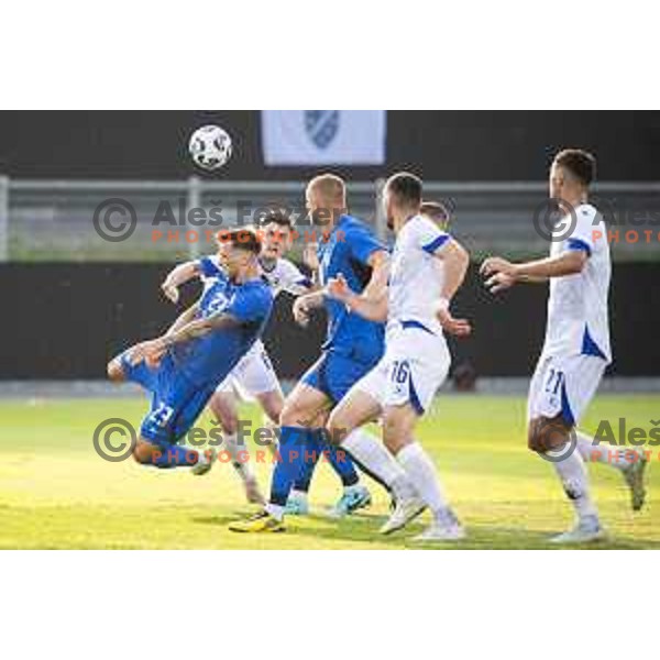 in action during friendly football match between national team of Slovenia and Bosnia and Herzegovina in Stadion z’dezele, Celje, Slovenia on June 10, 2025. Photo: Jure Banfi