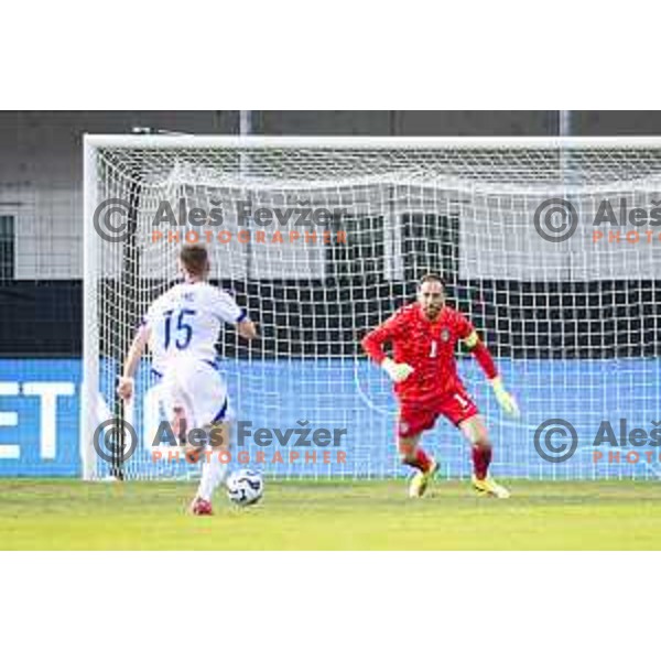 Jan OBlak in action during friendly football match between national team of Slovenia and Bosnia and Herzegovina in Stadion z’dezele, Celje, Slovenia on June 10, 2025. Photo: Jure Banfi