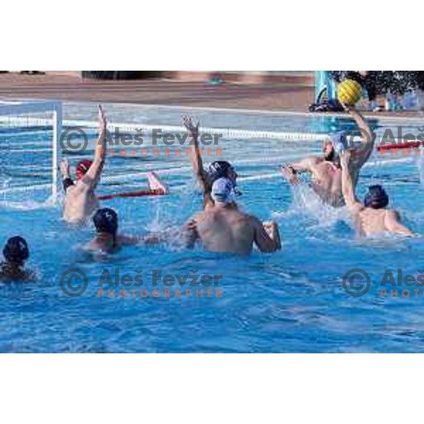 in action during Waterpolo Men\'s EPWC 2026 Qualification Round match between Slovenia and Great Britain in Kranj on June 10, 2025
