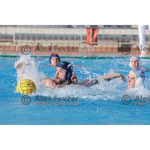 in action during Waterpolo Men\'s EPWC 2026 Qualification Round match between Slovenia and Great Britain in Kranj on June 10, 2025