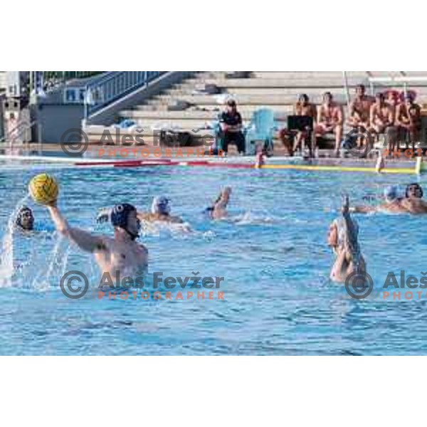 in action during Waterpolo Men\'s EPWC 2026 Qualification Round match between Slovenia and Great Britain in Kranj on June 10, 2025