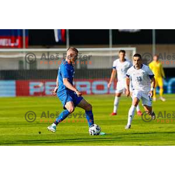 in action during international friendly football match between Slovenia and Bosnia and Herzegovina in Celje, Slovenia on June 10, 2025.