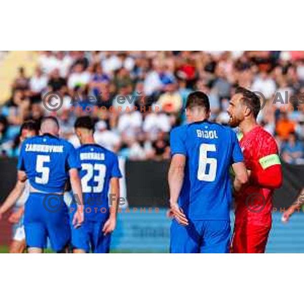 in action during international friendly football match between Slovenia and Bosnia and Herzegovina in Celje, Slovenia on June 10, 2025.