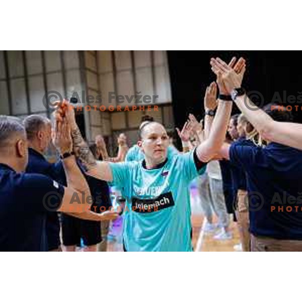 Lea Debeljak during preparation match for Women’s EuroBasket 2025 between Slovenia and Montenegro in Tivoli Hall, Ljubljana, Slovenia on June 11, 2025