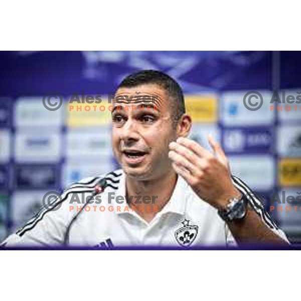 Tugberk Tanrivermis, new head coach of Maribor introduction during press conference in Ljudski vrt, Maribor, Slovenia on June 12, 2025. Photo: Jure Banfi