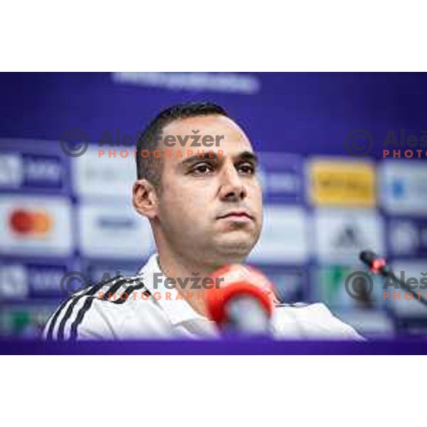 Tugberk Tanrivermis, new head coach of Maribor introduction during press conference in Ljudski vrt, Maribor, Slovenia on June 12, 2025. Photo: Jure Banfi