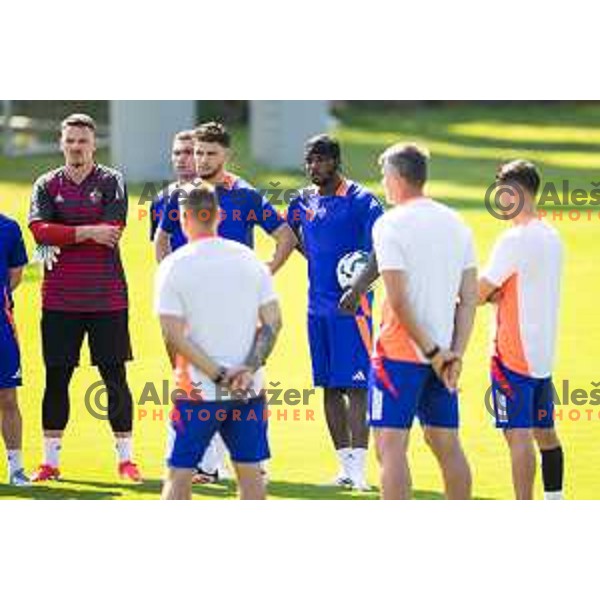 Players of NK Maribor during training in Ljudski vrt, Maribor, Slovenia on June 13, 2025. Photo: Jure Banfi