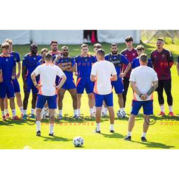 Players of NK Maribor during training in Ljudski vrt, Maribor, Slovenia on June 13, 2025. Photo: Jure Banfi