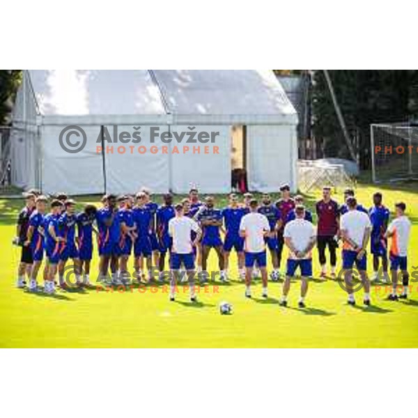 Players of NK Maribor during training in Ljudski vrt, Maribor, Slovenia on June 13, 2025. Photo: Jure Banfi