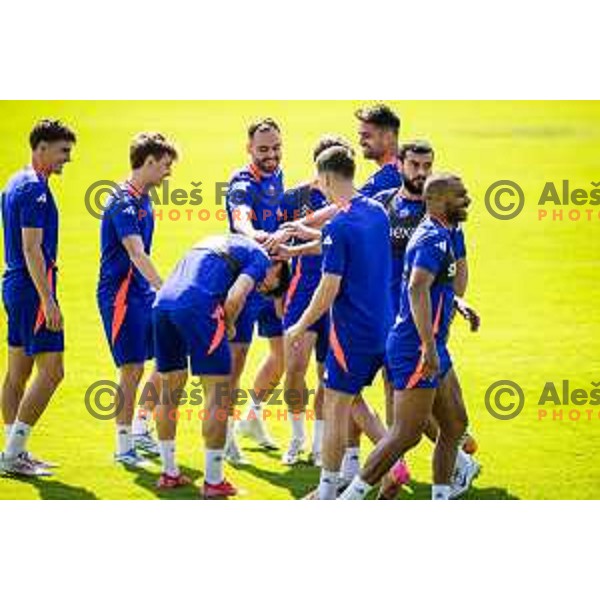 Players of NK Maribor during training in Ljudski vrt, Maribor, Slovenia on June 13, 2025. Photo: Jure Banfi