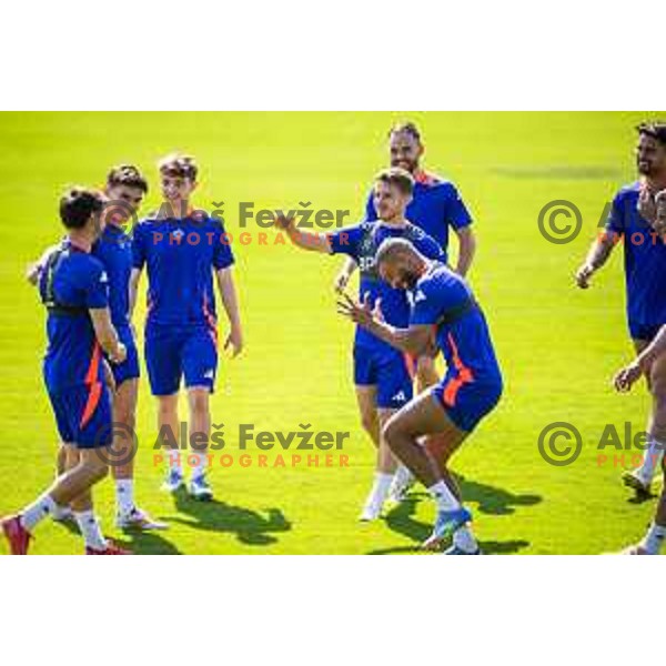 Players of NK Maribor during training in Ljudski vrt, Maribor, Slovenia on June 13, 2025. Photo: Jure Banfi