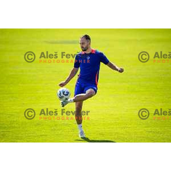 Players of NK Maribor during training in Ljudski vrt, Maribor, Slovenia on June 13, 2025. Photo: Jure Banfi