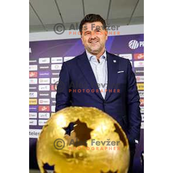 Igor Barisic of NK Olimpija during press conference in Ljubljana, Slovenia on July 13, 2025
