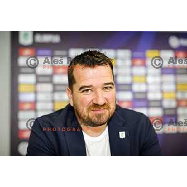 Goran Boromisa during NK Olimpija press conference before start of 2025/2026 football season in Ljubljana, Slovenia on July 13, 2025