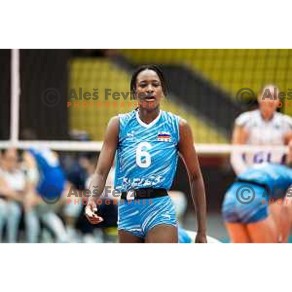 Neneh Sillah in action during CEV Women Volleyball European Golden League 2025 match between Greece and Slovenia in Rdeca dvorana, Velenje, Slovenia on June 13, 2025. Photo: Jure Banfi
