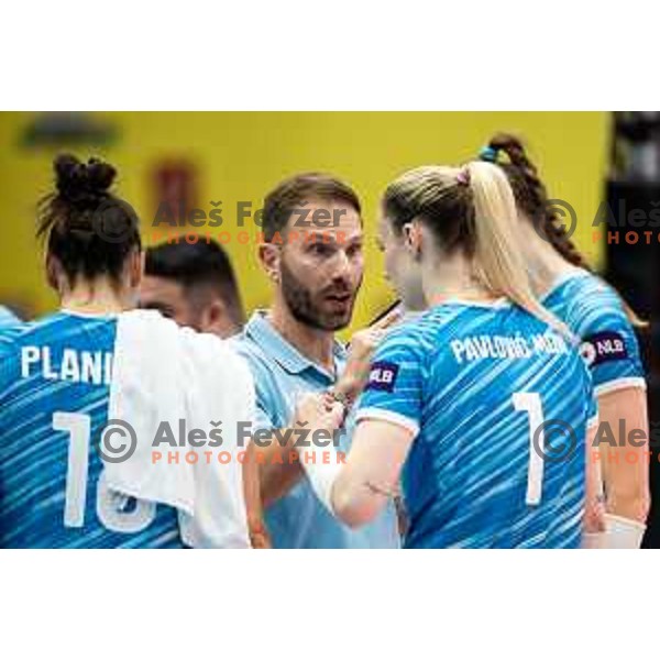 in action during CEV Women Volleyball European Golden League 2025 match between Greece and Slovenia in Rdeca dvorana, Velenje, Slovenia on June 13, 2025. Photo: Jure Banfi